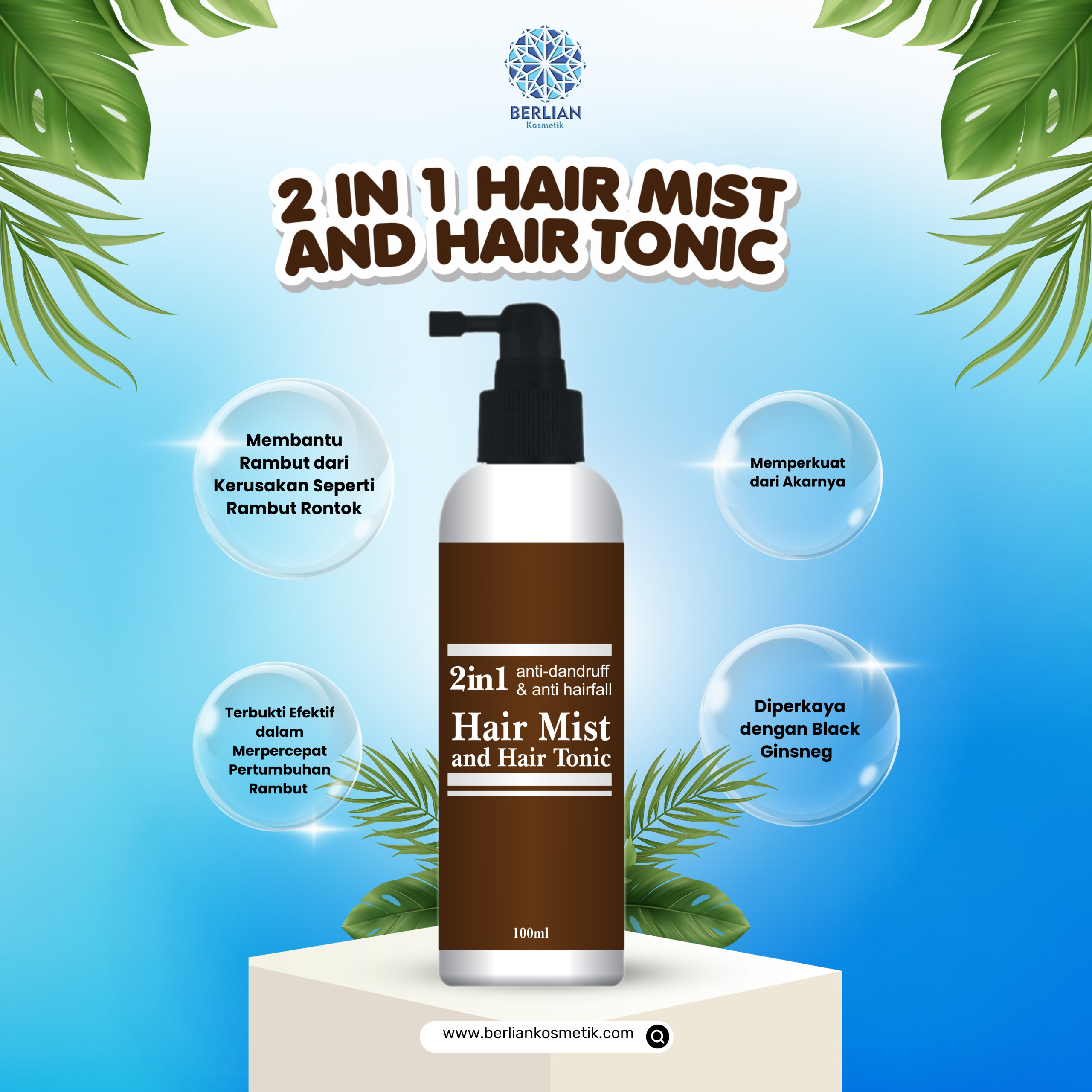 2 in 1 Hair Mist and Hair Tonic